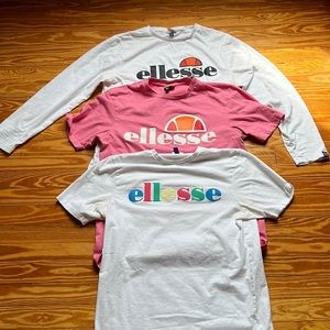 3 Mens L Ellesse t shirts